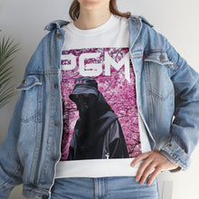 Load image into Gallery viewer, Cherry Blossom NInja Project Gas Mask Men's Heavyweight Cotton Short Sleeve Crew Neck T-Shirt