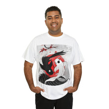 Load image into Gallery viewer, Project Gas Mask Yin-Yang Cory Fish Stencil Men's Heavyweight Cotton Short Sleeve Crew Neck T-Shirt