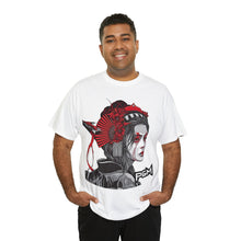 Load image into Gallery viewer, Samurai Female Men's Heavyweight Cotton Short Sleeve Crew Neck T-Shirt