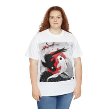 Load image into Gallery viewer, Project Gas Mask Yin-Yang Cory Fish Stencil Men's Heavyweight Cotton Short Sleeve Crew Neck T-Shirt