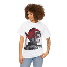 Load image into Gallery viewer, Samurai Female Men's Heavyweight Cotton Short Sleeve Crew Neck T-Shirt