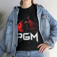 Load image into Gallery viewer, Samurai Champion Stencil Project Gas Mask Men's Heavyweight Cotton Short Sleeve Crew Neck T-Shirt