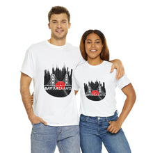 Load image into Gallery viewer, Save the Music Bay Area Raves Project Gas Mask Heavyweight Cotton Tee