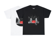 Load image into Gallery viewer, Save the Music Bay Area Raves Project Gas Mask Heavyweight Cotton Tee