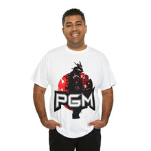 Load image into Gallery viewer, Samurai Champion Stencil Project Gas Mask Men's Heavyweight Cotton Short Sleeve Crew Neck T-Shirt