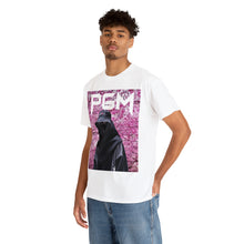 Load image into Gallery viewer, Cherry Blossom NInja Project Gas Mask Men's Heavyweight Cotton Short Sleeve Crew Neck T-Shirt