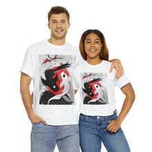 Load image into Gallery viewer, Project Gas Mask Yin-Yang Cory Fish Stencil Men's Heavyweight Cotton Short Sleeve Crew Neck T-Shirt