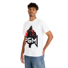 Load image into Gallery viewer, Samurai Champion Stencil Project Gas Mask Men's Heavyweight Cotton Short Sleeve Crew Neck T-Shirt