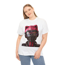 Load image into Gallery viewer, Digital Cat Project Gas Mask Heavyweight Cotton Short Sleeve Crew Neck T-Shirt