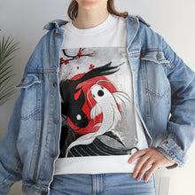 Load image into Gallery viewer, Project Gas Mask Yin-Yang Cory Fish Stencil Men's Heavyweight Cotton Short Sleeve Crew Neck T-Shirt