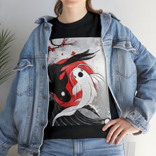 Load image into Gallery viewer, Project Gas Mask Yin-Yang Cory Fish Stencil Men's Heavyweight Cotton Short Sleeve Crew Neck T-Shirt