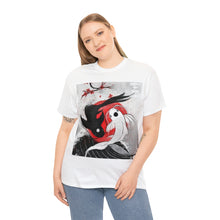 Load image into Gallery viewer, Project Gas Mask Yin-Yang Cory Fish Stencil Men's Heavyweight Cotton Short Sleeve Crew Neck T-Shirt