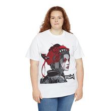 Load image into Gallery viewer, Samurai Female Men's Heavyweight Cotton Short Sleeve Crew Neck T-Shirt