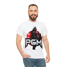 Load image into Gallery viewer, Samurai Champion Stencil Project Gas Mask Men's Heavyweight Cotton Short Sleeve Crew Neck T-Shirt