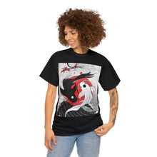 Load image into Gallery viewer, Project Gas Mask Yin-Yang Cory Fish Stencil Men's Heavyweight Cotton Short Sleeve Crew Neck T-Shirt