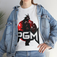 Load image into Gallery viewer, Samurai Champion Stencil Project Gas Mask Men's Heavyweight Cotton Short Sleeve Crew Neck T-Shirt