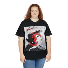 Load image into Gallery viewer, Project Gas Mask Yin-Yang Cory Fish Stencil Men's Heavyweight Cotton Short Sleeve Crew Neck T-Shirt