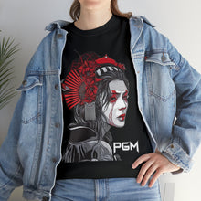 Load image into Gallery viewer, Samurai Female Men's Heavyweight Cotton Short Sleeve Crew Neck T-Shirt