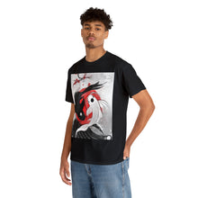 Load image into Gallery viewer, Project Gas Mask Yin-Yang Cory Fish Stencil Men's Heavyweight Cotton Short Sleeve Crew Neck T-Shirt