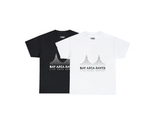 Load image into Gallery viewer, Bay Area Raves Live Rave Repeat Project Gas Mask Heavyweight Cotton Tee