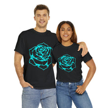 Load image into Gallery viewer, Rose Blue Project Gas Mask Heavyweight Cotton Tee
