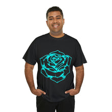 Load image into Gallery viewer, Rose Blue Project Gas Mask Heavyweight Cotton Tee