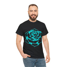 Load image into Gallery viewer, Rose Blue Project Gas Mask Heavyweight Cotton Tee