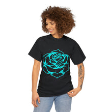 Load image into Gallery viewer, Rose Blue Project Gas Mask Heavyweight Cotton Tee