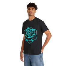 Load image into Gallery viewer, Rose Blue Project Gas Mask Heavyweight Cotton Tee