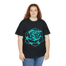 Load image into Gallery viewer, Rose Blue Project Gas Mask Heavyweight Cotton Tee