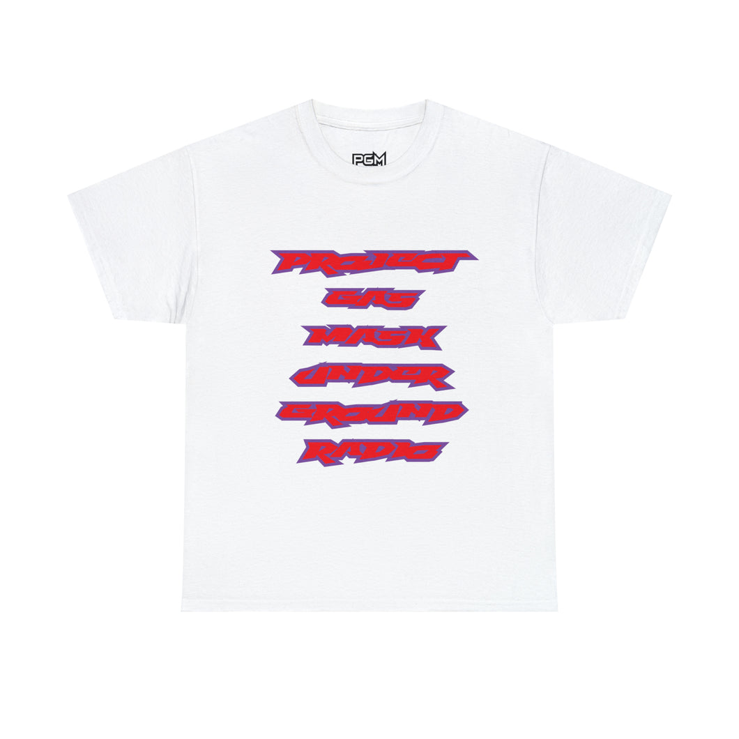 Project Gas Mask Underground Radio Heavy Cotton Tee