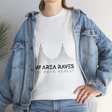 Load image into Gallery viewer, Bay Area Raves Live Rave Repeat Project Gas Mask Heavyweight Cotton Tee
