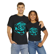 Load image into Gallery viewer, Rose Blue Project Gas Mask Heavyweight Cotton Tee
