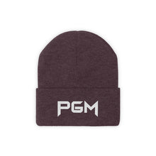 Load image into Gallery viewer, White Letter PGM Knit Beanie
