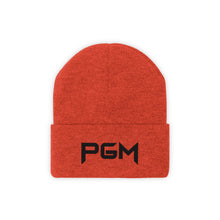 Load image into Gallery viewer, Black Letter PGM Knit Beanie
