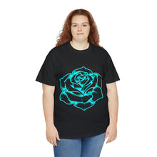 Load image into Gallery viewer, Rose Blue Project Gas Mask Heavyweight Cotton Tee
