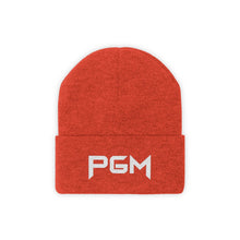 Load image into Gallery viewer, White Letter PGM Knit Beanie
